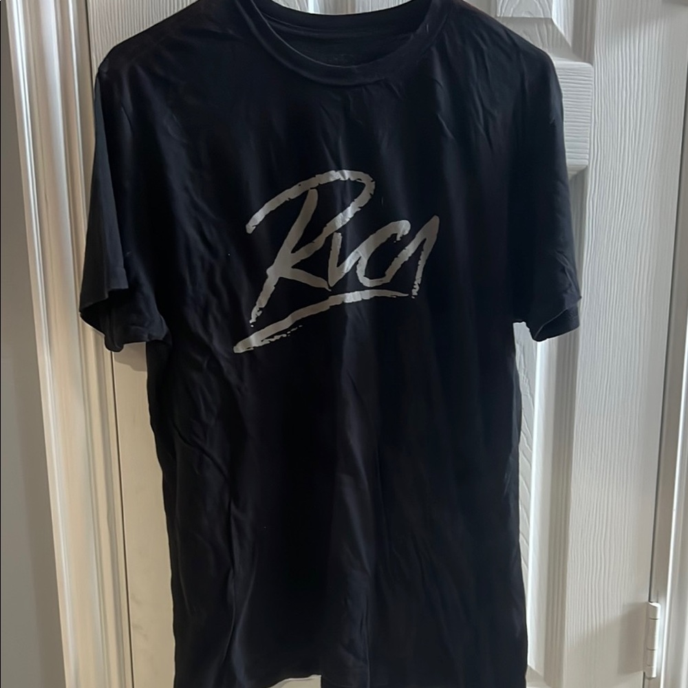 RVCA Black T-Shirt with Gold Accents